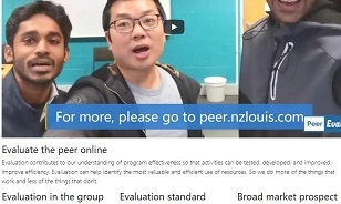 Peer evaluation system